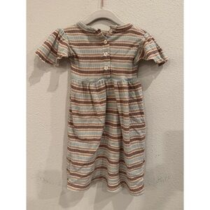 Kate Quinn Baby Girls Organic Cotton Dress 4T Striped